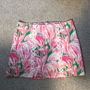 Lily Pulitzer skort/skirt pink colony pattern
